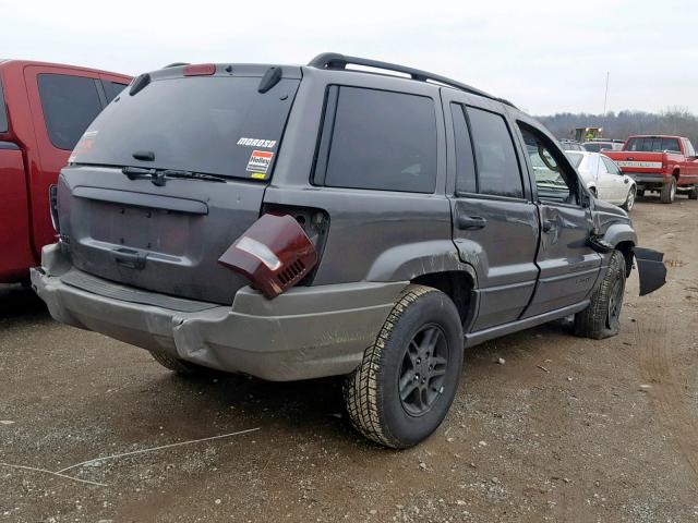 1J4GW48SX4C345223 - 2004 JEEP GRAND CHER GRAY photo 4