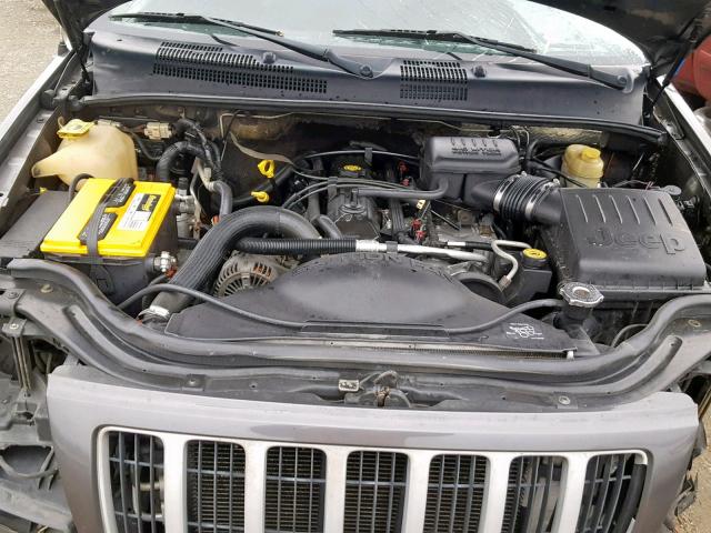 1J4GW48SX4C345223 - 2004 JEEP GRAND CHER GRAY photo 7