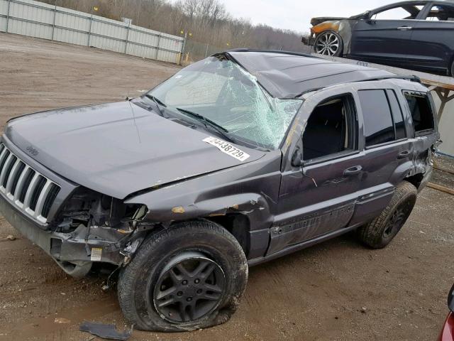 1J4GW48SX4C345223 - 2004 JEEP GRAND CHER GRAY photo 9