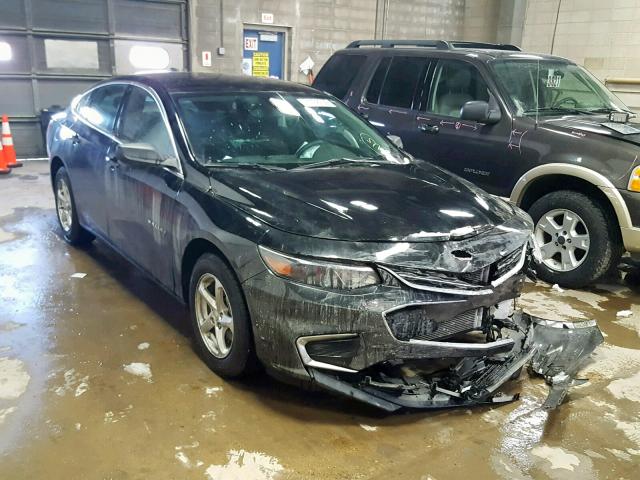 1G1ZB5ST5GF308223 - 2016 CHEVROLET MALIBU LS BLACK photo 1