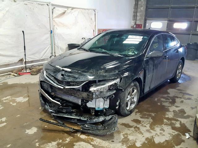 1G1ZB5ST5GF308223 - 2016 CHEVROLET MALIBU LS BLACK photo 2