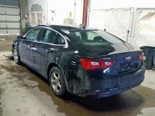 1G1ZB5ST5GF308223 - 2016 CHEVROLET MALIBU LS BLACK photo 3