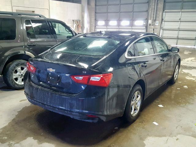 1G1ZB5ST5GF308223 - 2016 CHEVROLET MALIBU LS BLACK photo 4