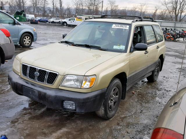 JF1SF63592H718318 - 2002 SUBARU FORESTER L TAN photo 2