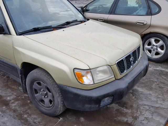 JF1SF63592H718318 - 2002 SUBARU FORESTER L TAN photo 9