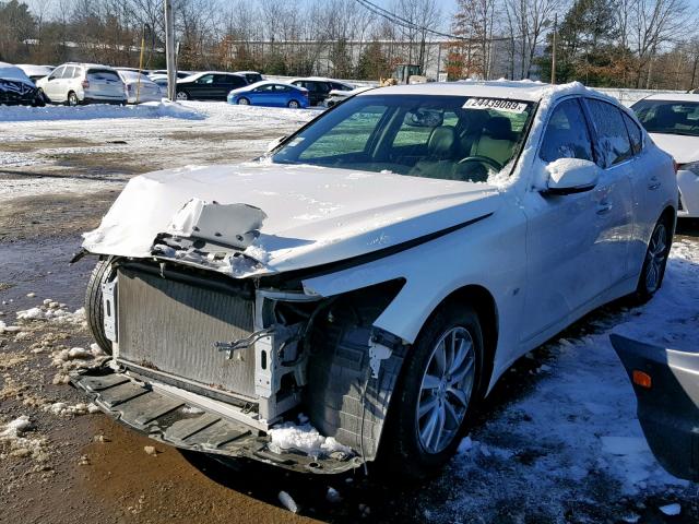 JN1BV7AR6FM407826 - 2015 INFINITI Q50 BASE WHITE photo 2