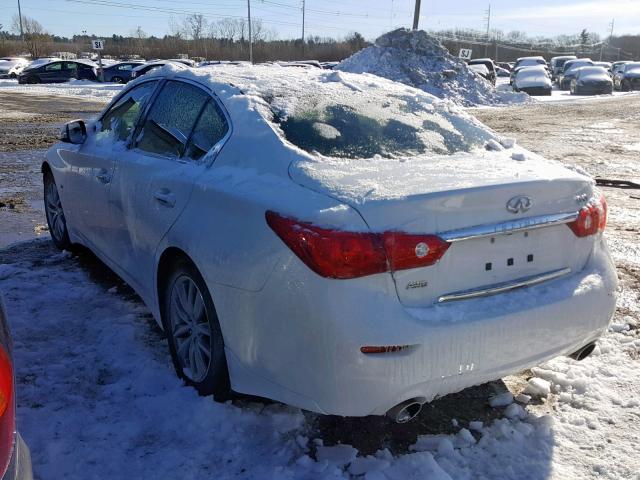 JN1BV7AR6FM407826 - 2015 INFINITI Q50 BASE WHITE photo 3