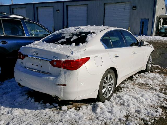 JN1BV7AR6FM407826 - 2015 INFINITI Q50 BASE WHITE photo 4