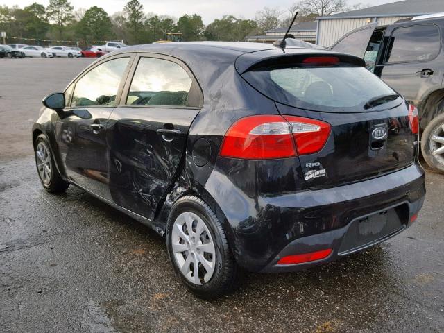 KNADM5A34C6068456 - 2012 KIA RIO LX BLACK photo 3