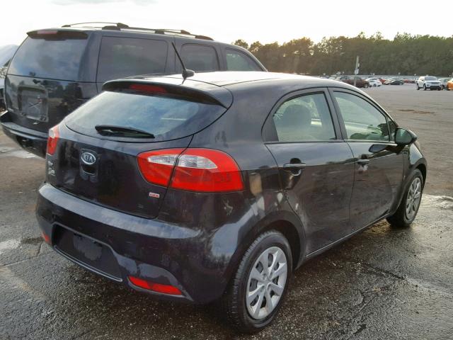 KNADM5A34C6068456 - 2012 KIA RIO LX BLACK photo 4