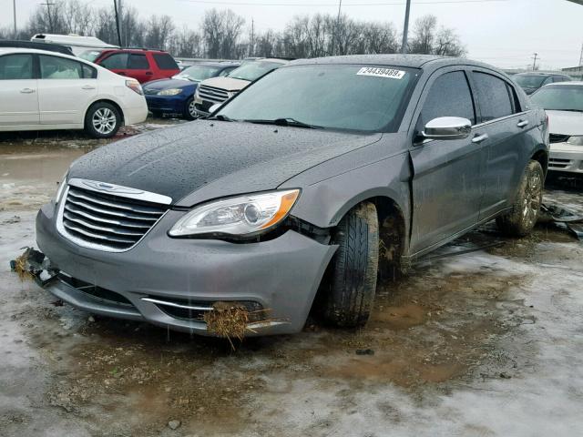 1C3BC2FB6BN611343 - 2011 CHRYSLER 200 LIMITE GRAY photo 2