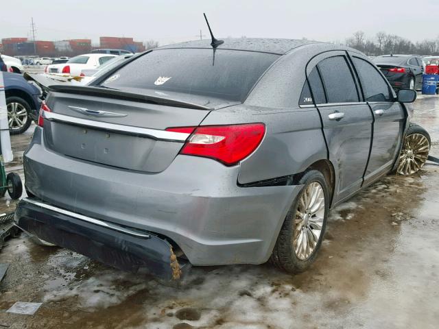 1C3BC2FB6BN611343 - 2011 CHRYSLER 200 LIMITE GRAY photo 4