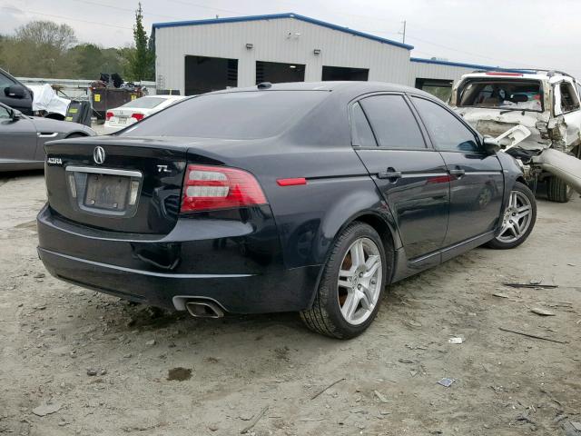 19UUA66218A010067 - 2008 ACURA TL BLACK photo 4