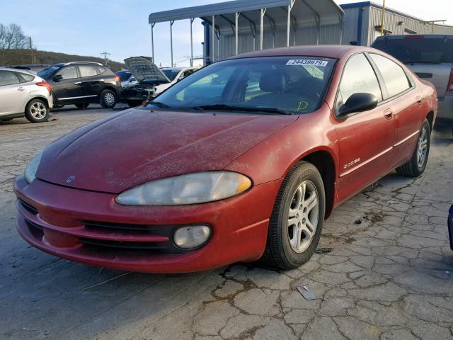 2B3HD56U41H589146 - 2001 DODGE INTREPID E BURGUNDY photo 2