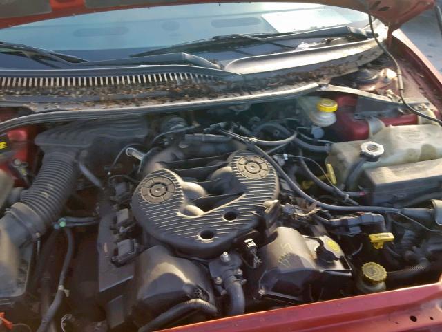 2B3HD56U41H589146 - 2001 DODGE INTREPID E BURGUNDY photo 7