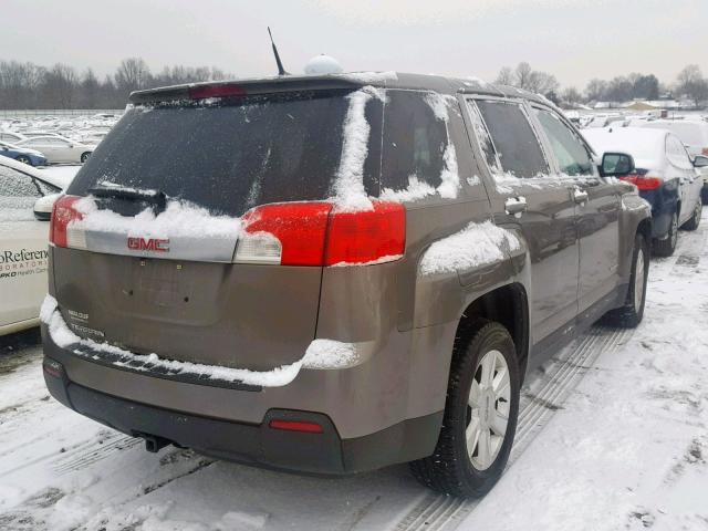 2GKALMEK6C6292377 - 2012 GMC TERRAIN SL BROWN photo 4