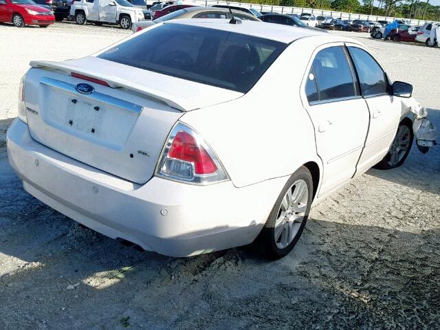 3FAHP08Z49R170107 - 2009 FORD FUSION SEL WHITE photo 4