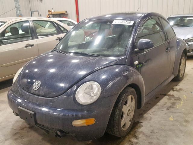 3VWCA21CXYM500204 - 2000 VOLKSWAGEN NEW BEETLE 蓝色 照片 2