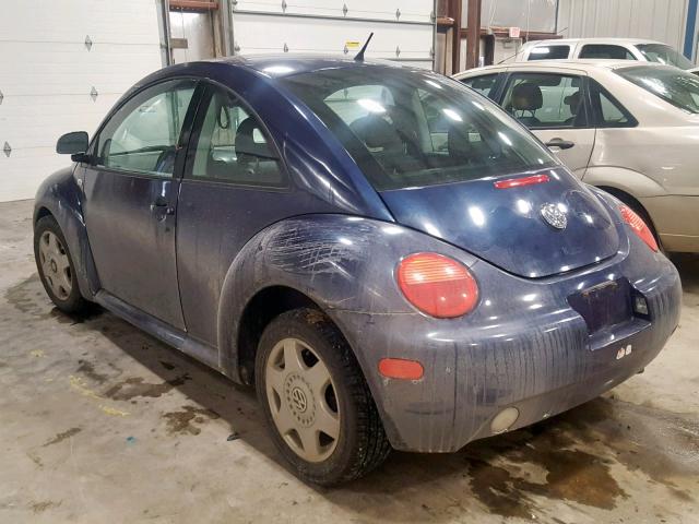 3VWCA21CXYM500204 - 2000 VOLKSWAGEN NEW BEETLE 蓝色 照片 3