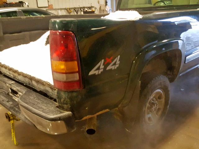 1GCHK24U81Z330357 - 2001 CHEVROLET SILVERADO GREEN photo 9