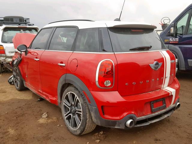 WMWZC5C54EWM17335 - 2014 MINI COOPER S C RED photo 3