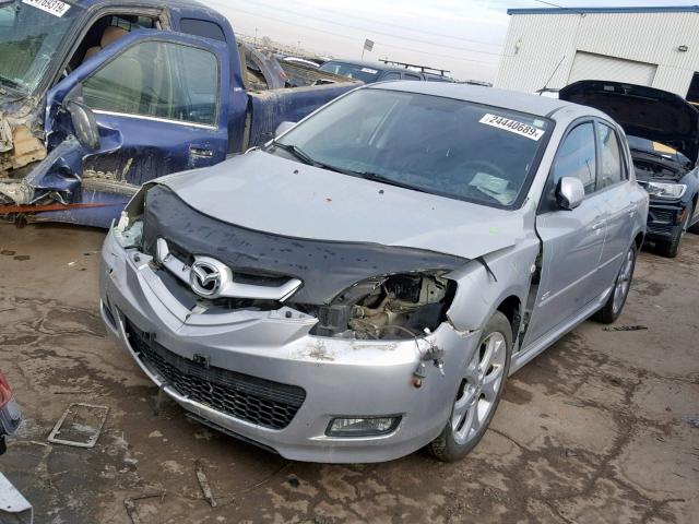 JM1BK343381820622 - 2008 MAZDA 3 HATCHBAC SILVER photo 2