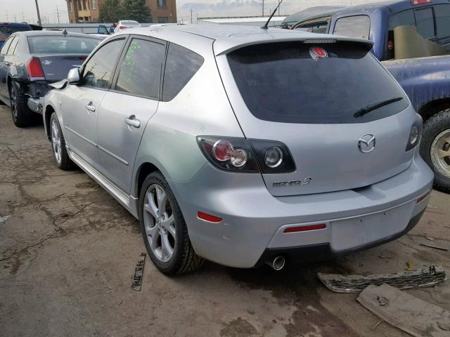 JM1BK343381820622 - 2008 MAZDA 3 HATCHBAC SILVER photo 3