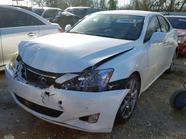 JTHBK262182069379 - 2008 LEXUS IS 250 WHITE photo 2