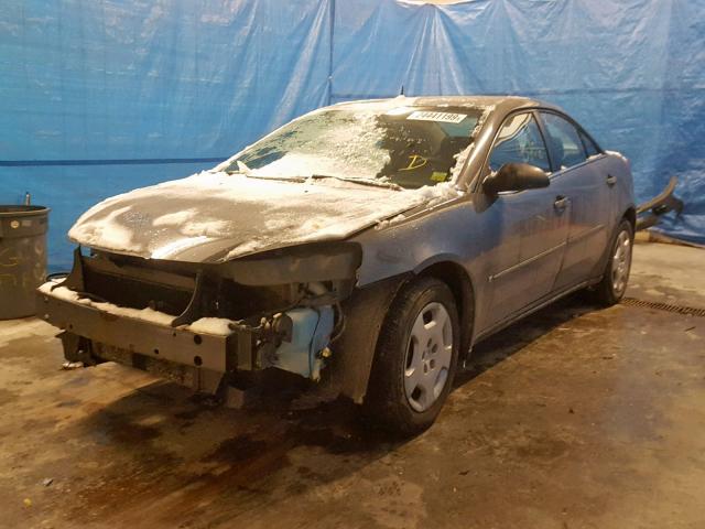 1G2ZF57B784242853 - 2008 PONTIAC G6 VALUE L GRAY photo 2