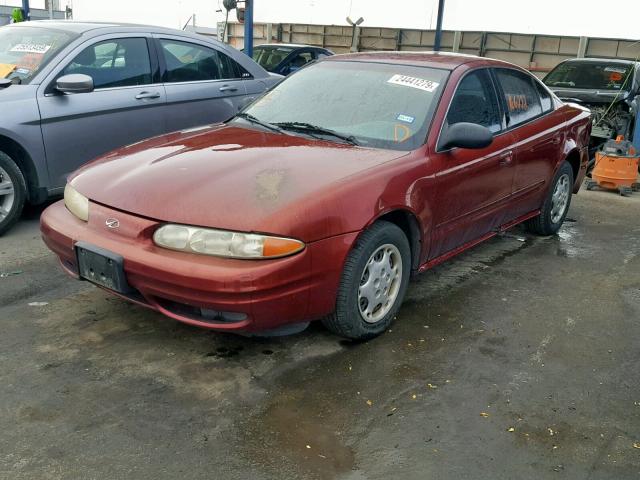 1G3NL52F83C281270 - 2003 OLDSMOBILE ALERO GL MAROON photo 2