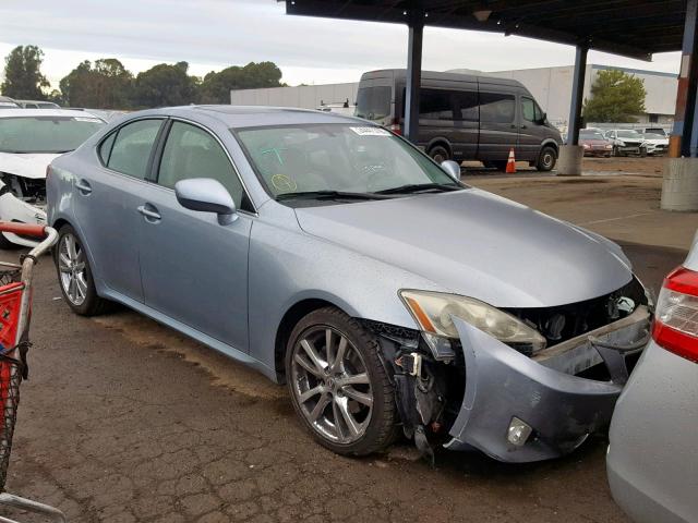 JTHBK262672032360 - 2007 LEXUS IS 250 BLUE photo 1