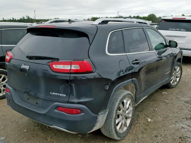 1C4PJLDB3EW256095 - 2014 JEEP CHEROKEE L BLACK photo 4