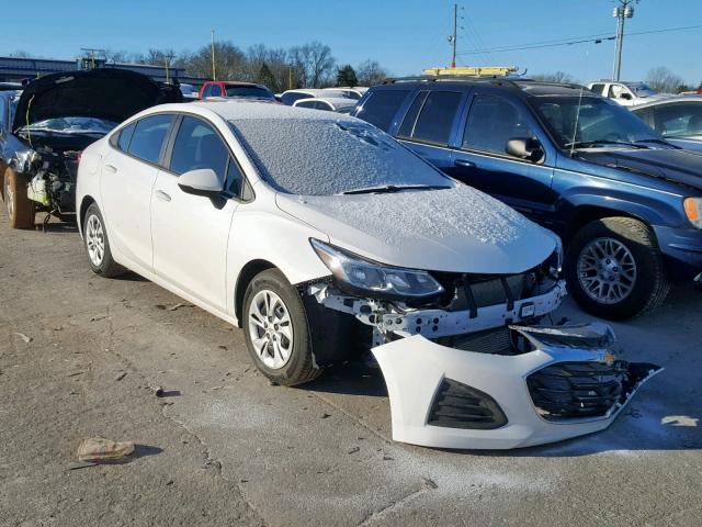 1G1BJ5SM4K7103444 - 2019 CHEVROLET CRUZE WHITE photo 1