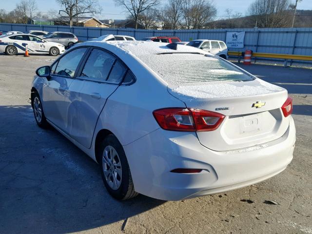 1G1BJ5SM4K7103444 - 2019 CHEVROLET CRUZE WHITE photo 3