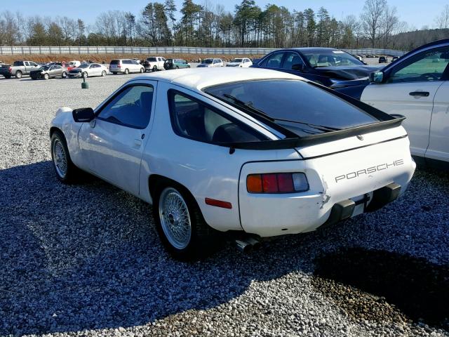 WP0JB0927ES860797 - 1984 PORSCHE 928 S WHITE photo 3