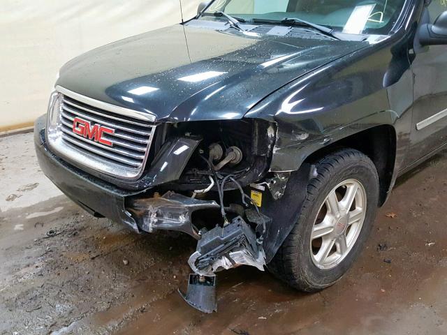 1GKDT13S482129620 - 2008 GMC ENVOY BLACK photo 9