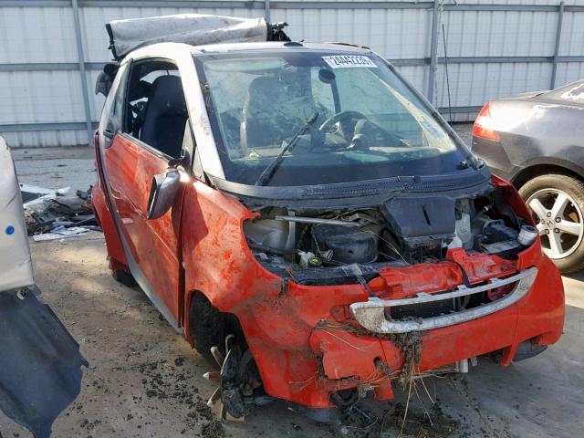 WMEEK31X48K137294 - 2008 SMART FORTWO PAS 橙色 照片 1