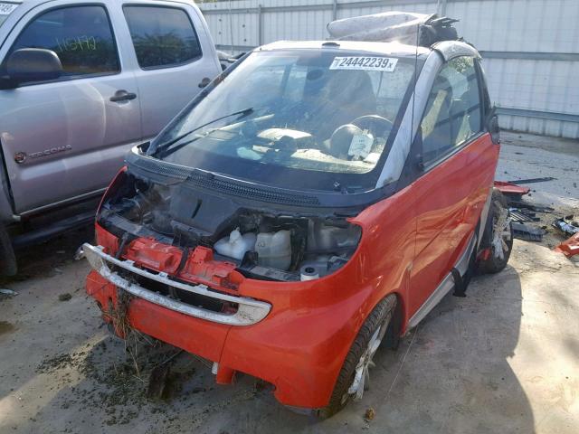 WMEEK31X48K137294 - 2008 SMART FORTWO PAS 橙色 照片 2