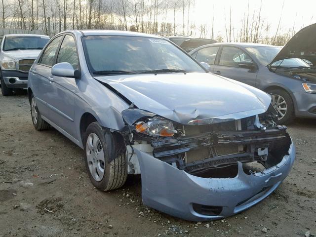 KNAFE121185508755 - 2008 KIA SPECTRA EX BLUE photo 1