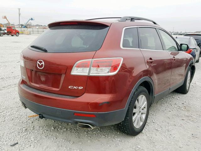 JM3TB28A380143205 - 2008 MAZDA CX-9 RED photo 4