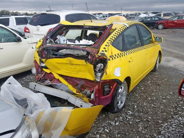 JTDKB20U753016137 - 2005 TOYOTA PRIUS YELLOW photo 4