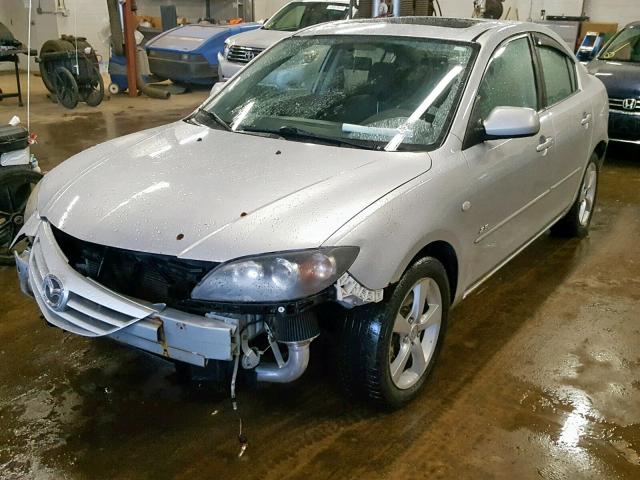 JM1BK123541186649 - 2004 MAZDA 3 S SILVER photo 2