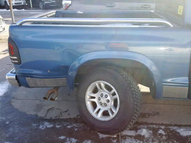 1D7HL48N63S247653 - 2003 DODGE DAKOTA QUA BLUE photo 9