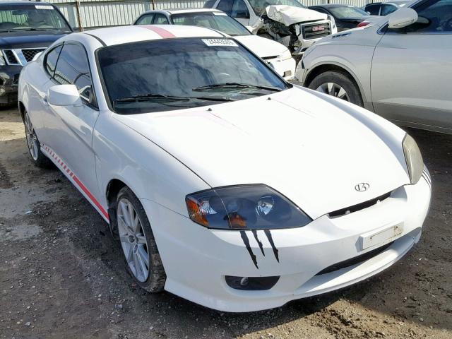 KMHHM65D26U215060 - 2006 HYUNDAI TIBURON GS WHITE photo 1