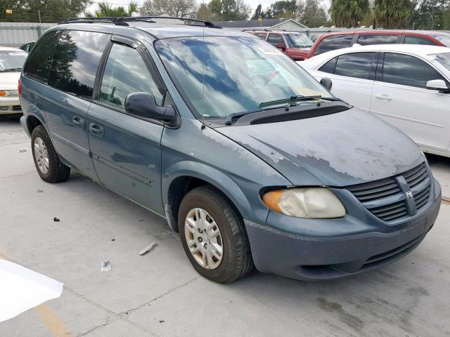 1D4GP25RX6B662813 - 2006 DODGE CARAVAN SE BLUE photo 1