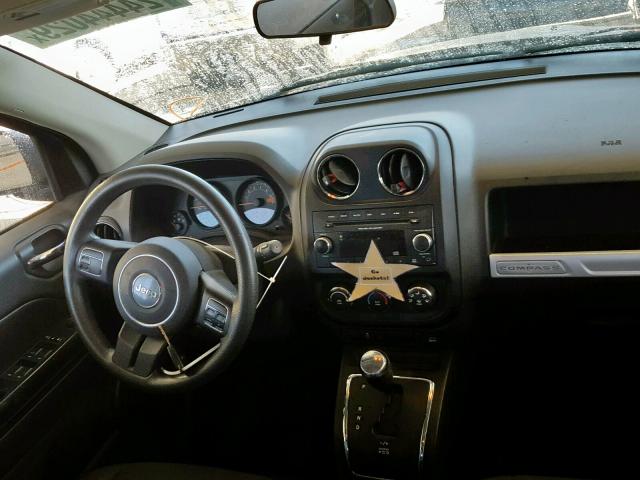 1C4NJCBA3ED789173 - 2014 JEEP COMPASS SP გრაფიტი ფოტო 9