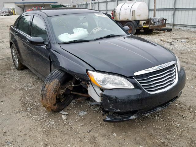 1C3CCBAB1CN321041 - 2012 CHRYSLER 200 LX BLACK photo 1