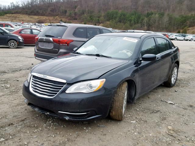 1C3CCBAB1CN321041 - 2012 CHRYSLER 200 LX BLACK photo 2