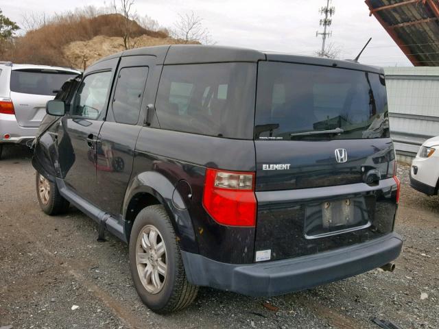 5J6YH27786L014465 - 2006 HONDA ELEMENT EX BLACK photo 3