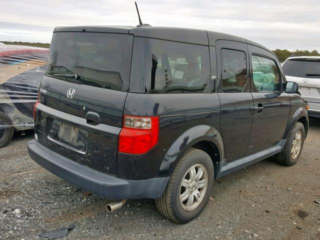 5J6YH27786L014465 - 2006 HONDA ELEMENT EX BLACK photo 4